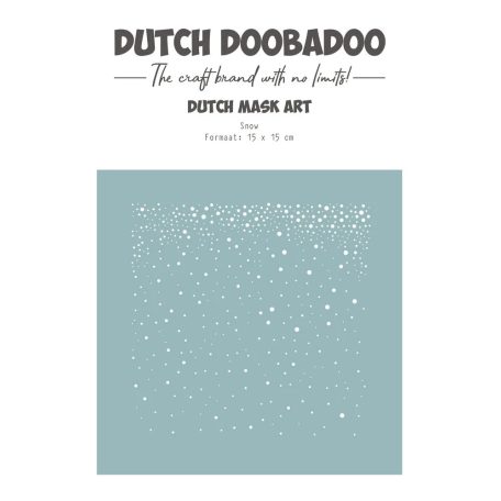Dutch Doobadoo Merry and Bright Stencil 6" (15 cm) Snow Dutch Mask Art (1 db)