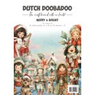 Dutch Doobadoo Merry and Bright Papírkészlet A4  Collage Paper Set (1 csomag)