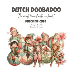   Dutch Doobadoo Merry and Bright Kivágatok  Dutch Die-cuts (1 csomag)