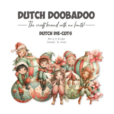 Dutch Doobadoo Merry and Bright Kivágatok  Dutch Die-cuts (1 csomag)