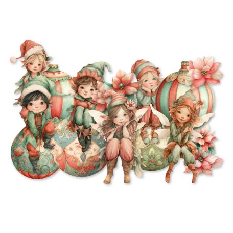 Dutch Doobadoo Merry and Bright Kivágatok  Dutch Die-cuts (1 csomag)