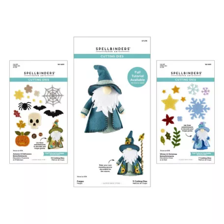 Vágósablon készlet, Fergus / 3D Felt Décor Die Bundle (1 csomag)