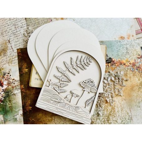 Alchemy of Art Chipboard díszítőelem - In Autumn Colors - Chipboard album base Wardrobe (1 csomag)