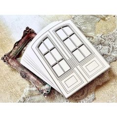   Alchemy of Art Chipboard díszítőelem - In Shades Of Blue - Chipboard album base Wardrobe (1 csomag)