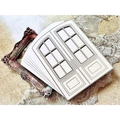 Alchemy of Art Chipboard díszítőelem - In Shades Of Blue - Chipboard album base Wardrobe (1 csomag)