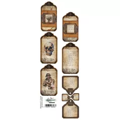   Alchemy of Art Kivágóív 30cm x 5cm Behind Closed Extras to Cut (1 ív)