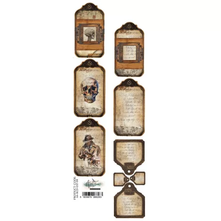 Alchemy of Art Kivágóív 30cm x 5cm Behind Closed Extras to Cut (1 ív)