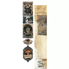   Alchemy of Art Kivágóív 30cm x 5cm Behind Closed Extras to Cut (1 ív)