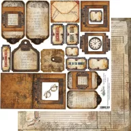   Alchemy of Art Kivágóív 12" (30 cm) Behind Closed Tags Art Alchemy Double-sided paper (1 ív)