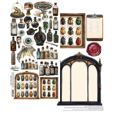 Alchemy of Art Kivágóív 6"X12" (15x30 cm) Behind Closed 1 Double-sided paper (1 ív)