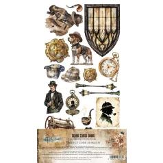   Alchemy of Art Kivágóív 6"x12" (15cm x 30 cm) Behind Closed Extras to Cut Set (1 csomag)