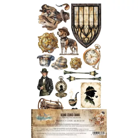 Alchemy of Art Kivágóív 6"x12" (15cm x 30 cm) Behind Closed Extras to Cut Set (1 csomag)