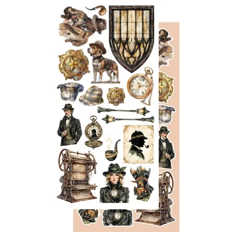 Alchemy of Art Kivágóív 6"x12" (15cm x 30 cm) Behind Closed Extras to Cut Set (1 csomag)