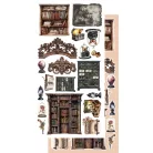 Alchemy of Art Kivágóív 6"x12" (15cm x 30 cm) Behind Closed Extras to Cut Set (1 csomag)