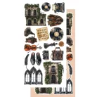 Alchemy of Art Kivágóív 6"x12" (15cm x 30 cm) Behind Closed Extras to Cut Set (1 csomag)