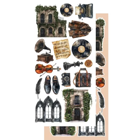 Alchemy of Art Kivágóív 6"x12" (15cm x 30 cm) Behind Closed Extras to Cut Set (1 csomag)