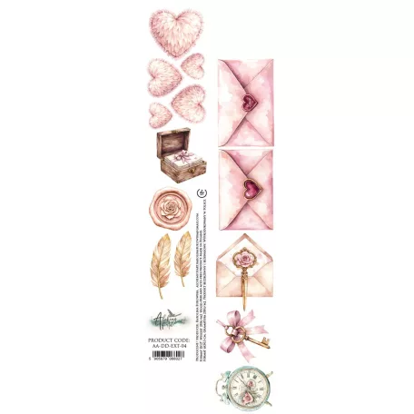 Alchemy of Art Kivágóív 30cm x 5cm Dreamy Dreams Extras to Cut (1 ív)