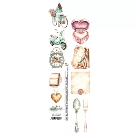 Alchemy of Art Kivágóív 30cm x 5cm Dreamy Dreams Extras to Cut (1 ív)