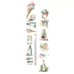   Alchemy of Art Kivágóív 30cm x 5cm Dreamy Dreams Extras to Cut (1 ív)