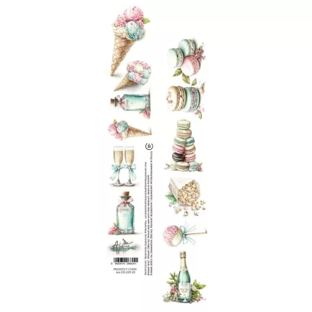 Alchemy of Art Kivágóív 30cm x 5cm Dreamy Dreams Extras to Cut (1 ív)