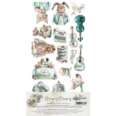   Alchemy of Art Kivágóív 6"x12" (15cm x 30 cm) Dreamy Dreams Extras to Cut Set (1 csomag)