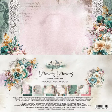 Alchemy of Art Papírkészlet 12" (30 cm) Dreamy Dreams Paper Collection Set (6 lap)