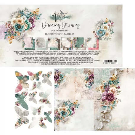 Alchemy of Art Papírkészlet 12" (30 cm) Dreamy Dreams Paper Collection Set (6 lap)