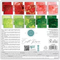   Craft Consortium Ink Drops Festive Scrapbook papírkészlet Essential Craft Papers 6" (15 cm) 40 lap