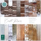 Craft Consortium Frosted Wood Scrapbook papírkészlet Essential Craft Papers 12" (30 cm) 30 lap