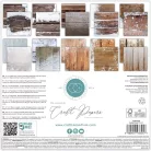 Craft Consortium Frosted Wood Scrapbook papírkészlet Essential Craft Papers 12" (30 cm) 30 lap