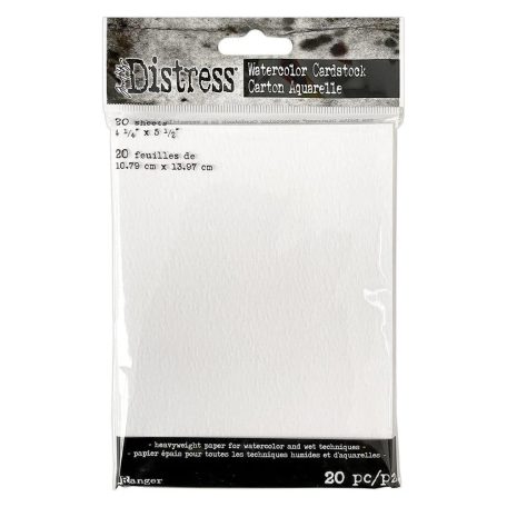 Akvarell papír A6 Ranger  Tim HoltzDistress Watercolour cardstock (20 ív)
