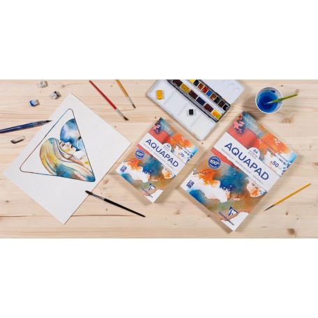 Clairefontaine Akvarelltömb A5 300g Aquapad Watercolour Paper (70 ív)