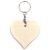 Stafil Fa díszíthető kulcstartó / Wooden Keychain Heart (1 db)