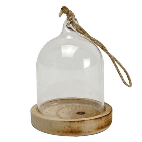 Stafil Üvegbúra 8x6cm / Glass dome to hang (1db)