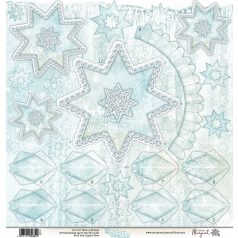  Kivágóív 12"(30cm) Winter It’s Coming - Paper Design Margaret 3D Star Extras to Cut (1 ív)