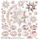 Kivágóív 12"(30cm) Winter It’s Coming - Paper Design Margaret 3D Star Extras to Cut (1 ív)