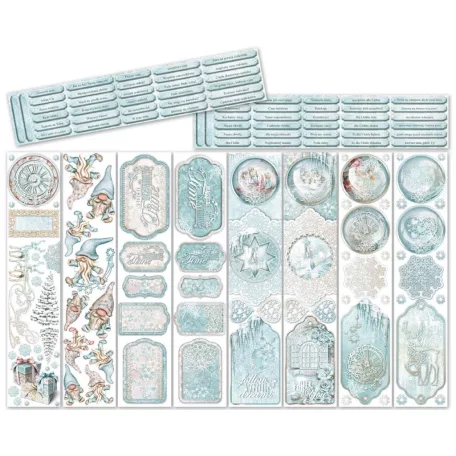 Kivágóív 30cm x 6.5cm Winter It’s Coming - Paper Design Margaret Extras Set (5 ív)