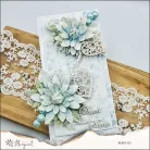 Kivágóív 30cm x 6.5cm Winter It’s Coming - 3D Flowers Paper Design Margaret  Extras to Cut (1 ív)