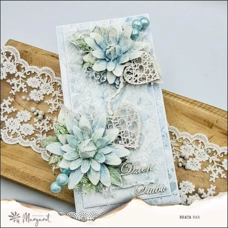 Kivágóív 30cm x 6.5cm Winter It’s Coming - 3D Flowers Paper Design Margaret  Extras to Cut (1 ív)