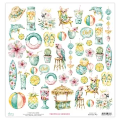   Mintay Papers Tropical Summer Scrapbook papír 12" (30 cm) 1 ív