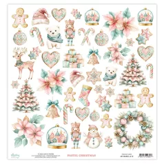   Mintay Papers Pastel Christmas Scrapbook papír 12" (30 cm) 1 ív
