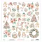 Mintay Papers Pastel Christmas Scrapbook papír 12" (30 cm) 1 ív