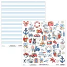 Mintay Papers Riviera Moments Scrapbook papír Kivágóív Elements 12" (30 cm) 1 lap