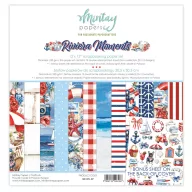   Mintay Papers Riviera Moments Scrapbook papírkészlet  Collection Set 12" (30 cm) 12 lap