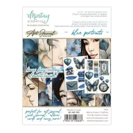   Mintay Papers Blue Portrait Papírkészlet Art Journal Paper Pad 6"x8" (15x20 cm) 24 lap