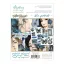 Mintay Papers Blue Portrait Papírkészlet Art Journal Paper Pad 6"x8" (15x20 cm) 24 lap