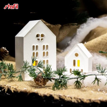 Stafil Kicsi házikó szilikon öntőforma (mécsestartó) / Little House Silicone molds (1 db)