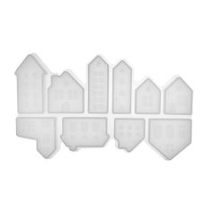 Stafil Házikók öntőforma / Houses Silicone molds (1 db)