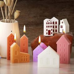 Stafil Házikók öntőforma / Houses Silicone molds (1 db)