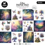   Studio Light Kollázs papírkészlet 8"(20 cm) Enchanted Collage Paper Pad (24 lap)